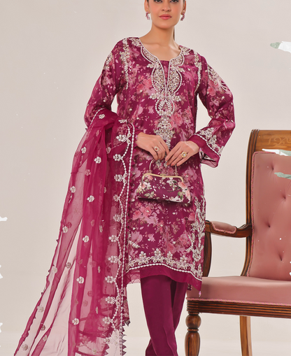 High Quality 3 Piece Organza Suite